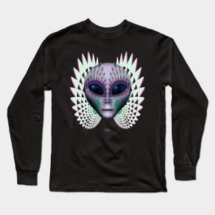 Alien Grey Long Sleeve T-Shirt